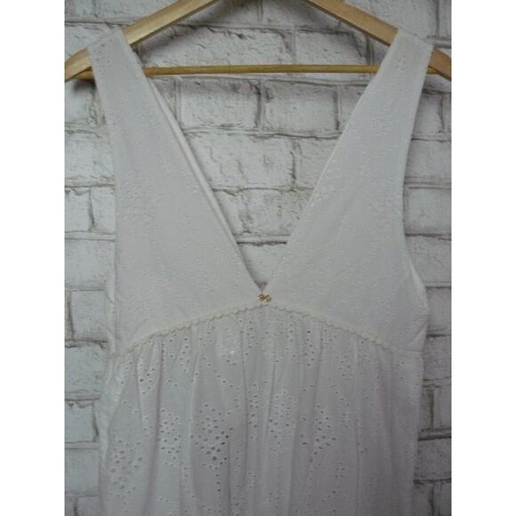Pilyq Anne Eyelet Tiered Dress Swimsuit Beach Cover Up S XS NEW - Picture 6 of 8
